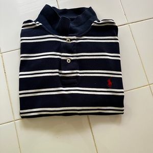 Classic Blue and White Stripe Polo by Ralph Lauren (Blue Label)